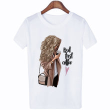 Load image into Gallery viewer, CZCCWD Women Clothes 2019 Summer Thin Section T Shirt But First Coffee Harajuku Letter Printed Tshirt Leisure Streetwear T-shirt