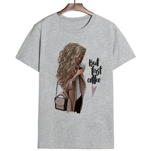 Load image into Gallery viewer, CZCCWD Women Clothes 2019 Summer Thin Section T Shirt But First Coffee Harajuku Letter Printed Tshirt Leisure Streetwear T-shirt
